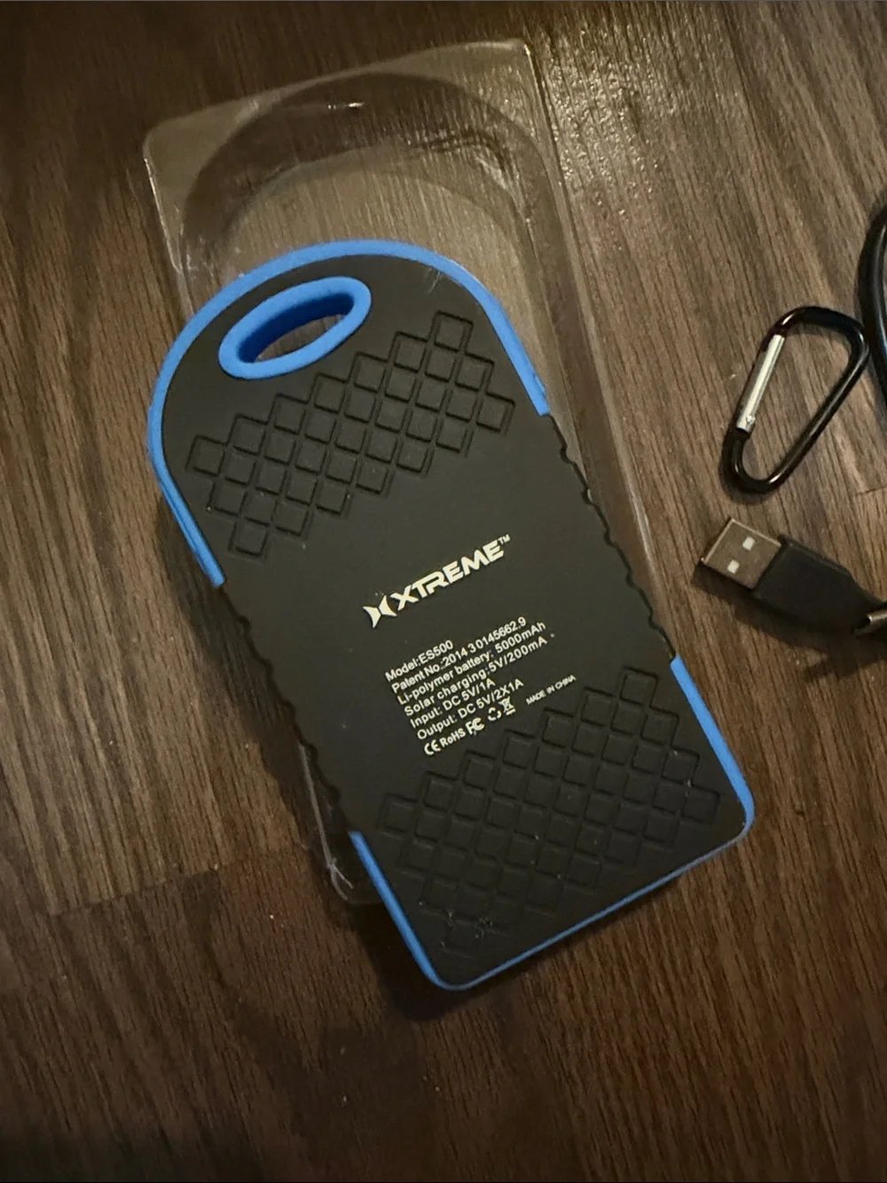 ⚜️Extreme Solar Powered Battery Bank – Portable Phone Charger! NWOT!